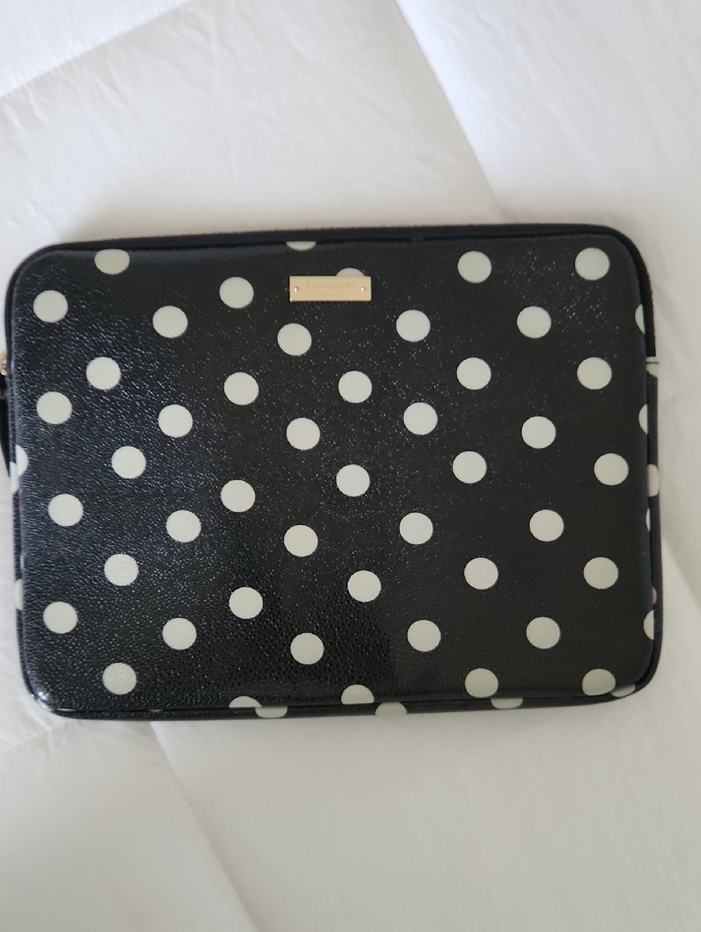 kate spade Black and White Polka Dot Tablet Sleeve